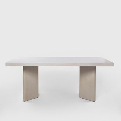 Symon Dining Table Sintered Stone Off White