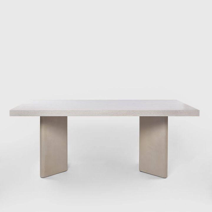 Symon Dining Table Sintered Stone Off White