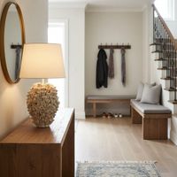 Londolozi Ceramic Table Lamp with Linen Shade Cream