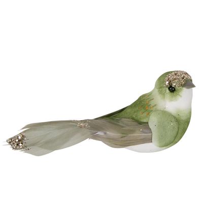 Cole Birds With Clip Set of 12 Green