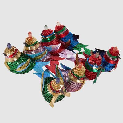 Bedazzled Sequin Birds Bright - Box Set of 8 Assorted