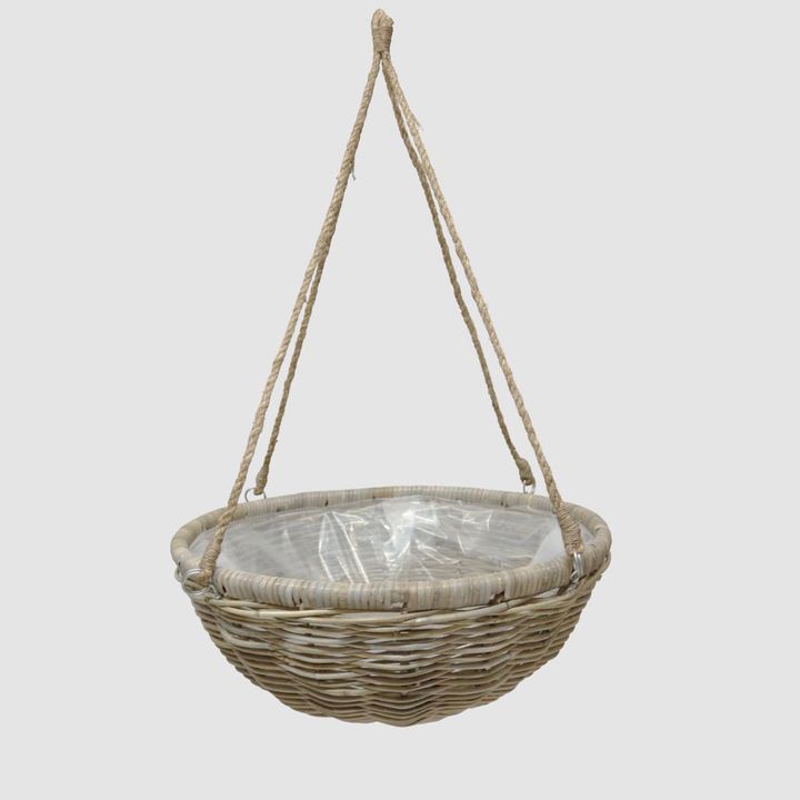 Rattan Hanging Planter Small