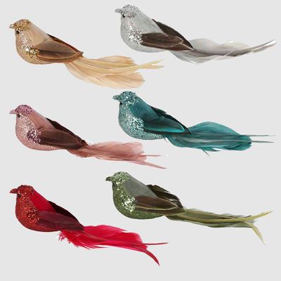 Zinzi Boxed Set of Six Clip on Birds Assorted