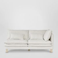 Aura 2 Seater Right Arm Cover Class 7 White