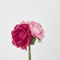 Peony Bouquet Mixed 30cm Fuchsia & Pink