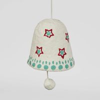Mache Hanging Bell Ornament (Set of 4)