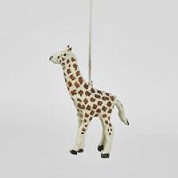 Mache Giraffe Hanging Ornament (Set of 4)