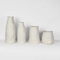 Tuba Ceramic Vase Large White