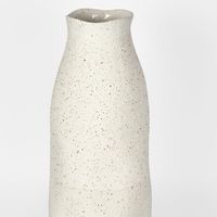 Tuba Ceramic Vase Tall White