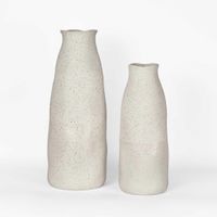 Tuba Ceramic Vase Tall White
