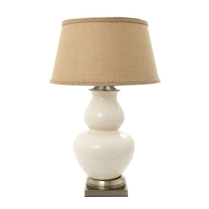 Matisse Ceramic Table Lamp Base Cream- Base Only