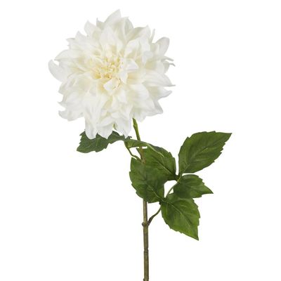 Dried Look Dahlia Stem Large 61cm Cream