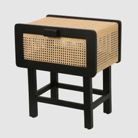 Zoe Bedside Table Black