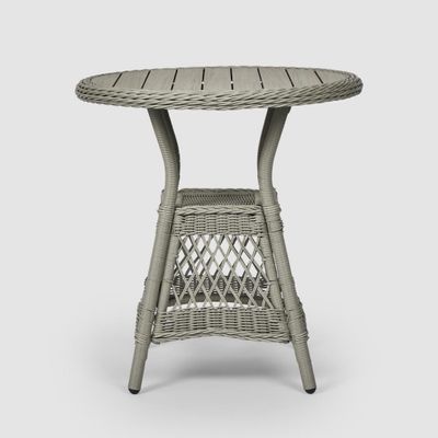 Marco Aluminium Synthetic Wicker Table Grey -Outdoor