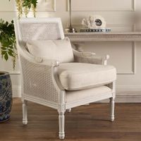 Hicks White Armchair