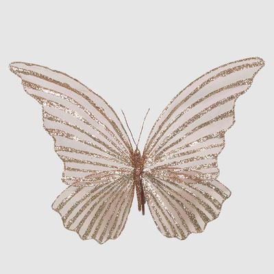 Serena Clip on Butterfly Brown