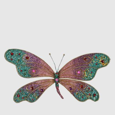 Zara Jewel Butterfly Clip Large Blue