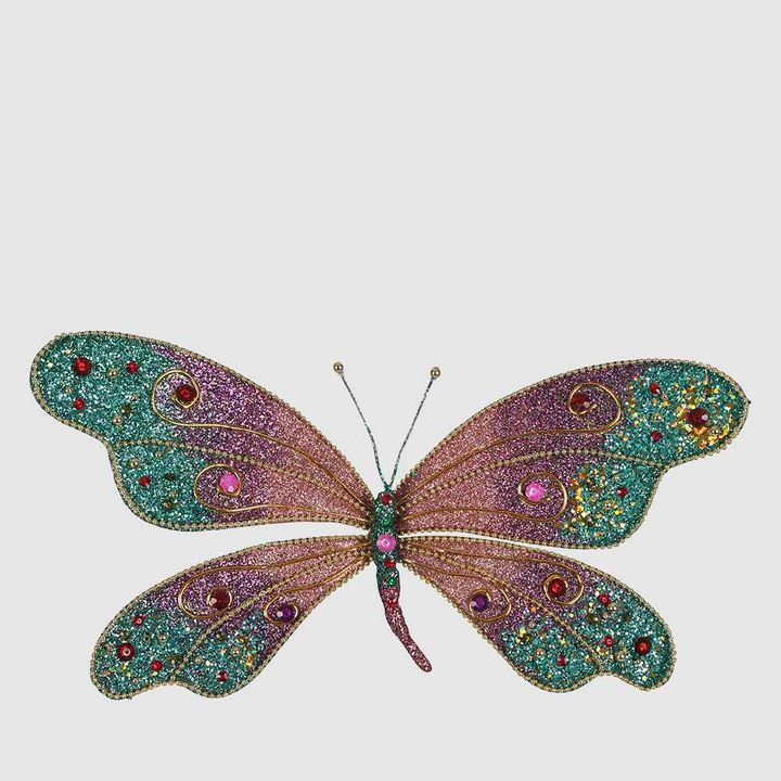 Zara Jewel Butterfly Clip Large Blue