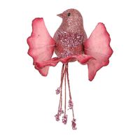Ginko Glitter Clip on Bird Pink