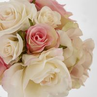 Rose Mix Bouquet 23cm Light Pink