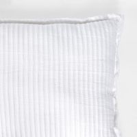 Ribbed Cushion White
