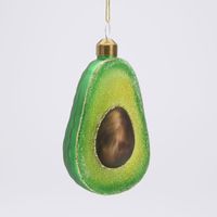 Sugared Avocado Glitter Decoration