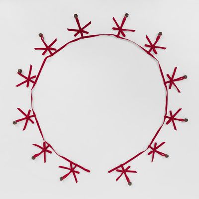 Velvet Ribbon and Bell Garland