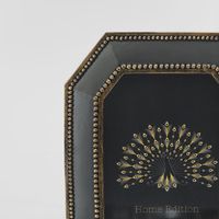 Vera Geo Photo Frame 4 x 6 Black & Gold