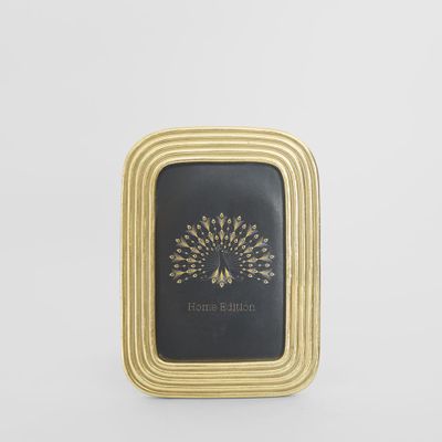 Vera Ribbed Photo Frame 4 x 6 Gold