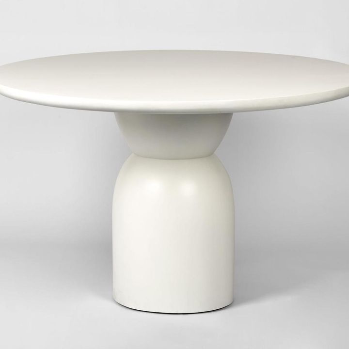 Olive Dining Table White - Base Only