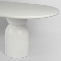 Olive Dining Table White - Base Only