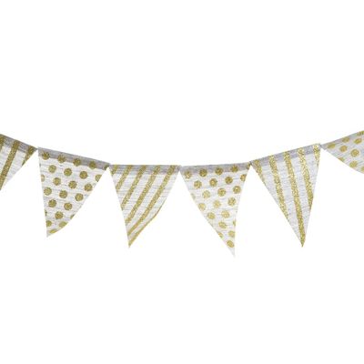 Golden Spots Hessian Garland