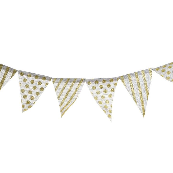 Golden Spots Hessian Garland