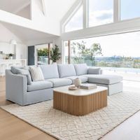 Travertine Oak Coffee Table