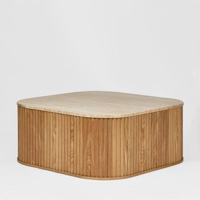 Travertine Oak Coffee Table