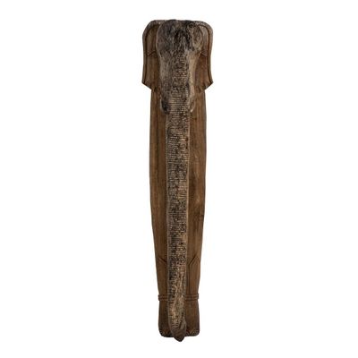 Wooden Elephant Head Wall Hanging Large Brown Assorted