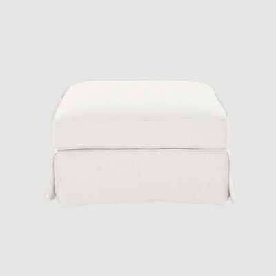 Noosa Hamptons Ottoman Ivory