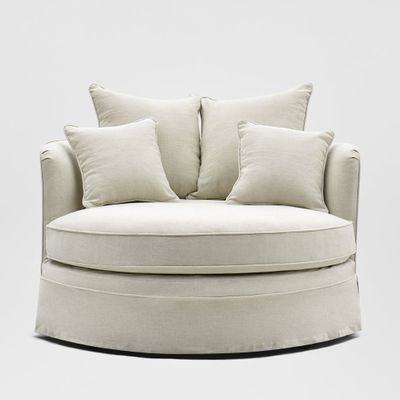 Noosa Hamptons Snuggle Chair Beige