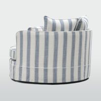 Noosa Hamptons Snuggle Chair Blue Sky Stripe