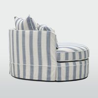 Noosa Hamptons Snuggle Chair Blue Sky Stripe