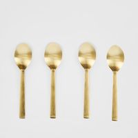 Green Enamel Spoons Set of 4