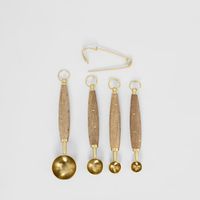 Wooden Handle Measuring Spoons Set of 4