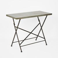 Metal Top Folding Console