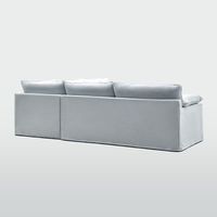 Norfolk 5 Seater Modular Sofa Beach w/White piping