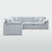 Norfolk 5 Seater Modular Sofa Beach w/White piping