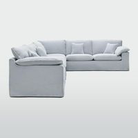 Norfolk 6 Seater Modular Beach w/White piping