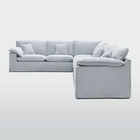 Norfolk 6 Seater Modular Beach w/White piping