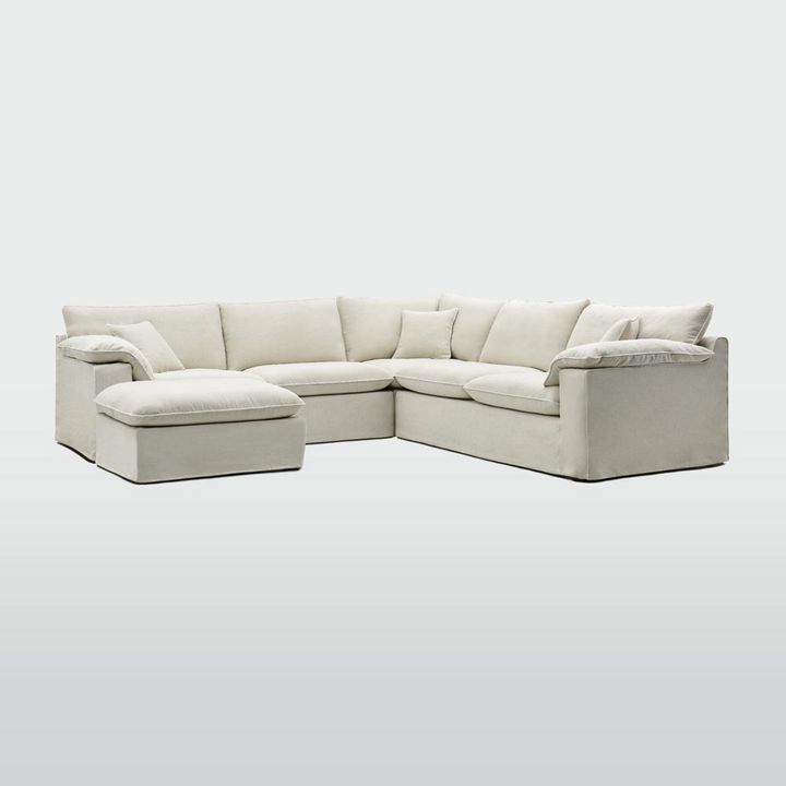 Norfolk 5 Seater Modular with Chaise (Reversible) Beige