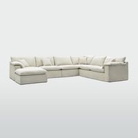 Norfolk 6 Seater Modular with Chaise (Reversible) Beige