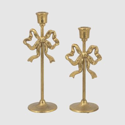 Bow Candle Holders Set of Two